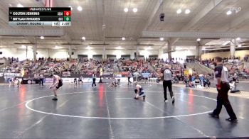 A 106 lbs Champ. Round 1 - Colton Jenkins, Samuel Everett School Of Innovation vs Brylan Rhodes, Greeneville High School