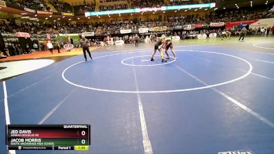 145 lbs Quarterfinal - Jacob Morris, South Anchorage High School vs Jed Davis, Juneau-Douglas HS