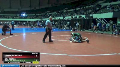 96 lbs Quarterfinal - DeAundre Moore, Virginia vs Ben Briggs, Ocean Lakes Wrestling Club