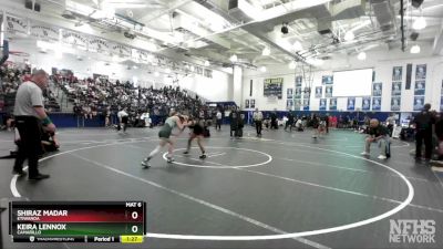 110 lbs Champ. Round 1 - Shiraz Madar, Etiwanda vs Keira Lennox, Camarillo