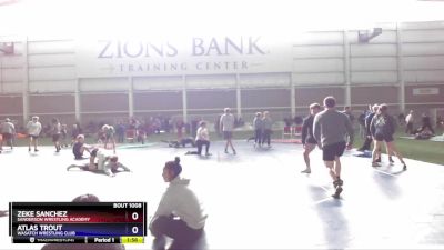 74 lbs Champ. Round 1 - Zeke Sanchez, Sanderson Wrestling Academy vs Atlas Trout, Wasatch Wrestling Club