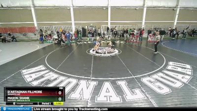 100 lbs Cons. Round 2 - Mason Shank, Eastern Oregon Elite vs D`Artagnan Fillmore, Wasatch WC