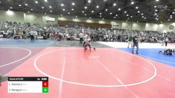 86 lbs Consi Of 8 #2 - Luis Ramos Jr, Run To Danger vs Tucker Peregrin, South Reno WC