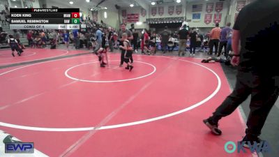 67 lbs Semifinal - Hudson Hood, Collinsville Cardinal Youth Wrestling vs Cairo Anderson, ICEFIGHTER U