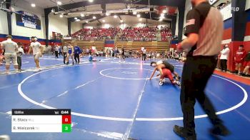 132 lbs Consi Of 8 #2 - Racen Stacy, Hilldale vs Ben Mielcarek, Tulsa Union