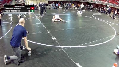 102 lbs Champ. Round 1 - Braddock Unger, Lincoln Squires Wrestling Club vs Clint Thompson, The Best Wrestler