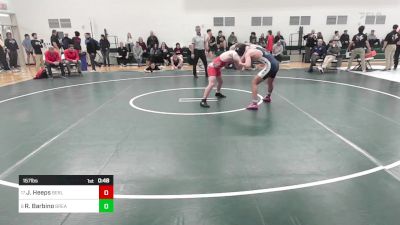 157 lbs Consi Of 8 #1 - Jack Heeps, Berlin vs Rocco Barbino, Bristol Eastern