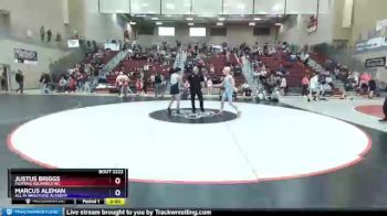 120 lbs Quarterfinal - Justus Briggs, Fighting Squirrels WC vs Marcus Aleman, All In Wrestling Academy