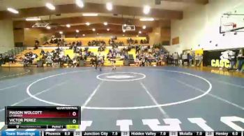 106 lbs Quarterfinal - Victor Perez, Newport vs Mason Wolcott, La Grande