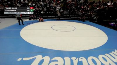 5A 157 lbs Quarterfinal - Ryker Olson, Spanish Fork vs Colter Beck, Payson