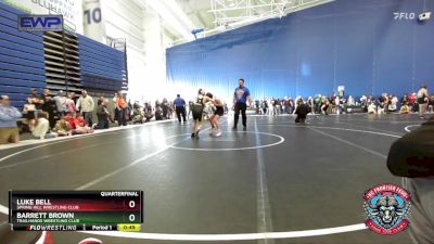 110 lbs Quarterfinal - Luke Bell, Spring Hill Wrestling Club vs Barrett Brown, Trailhands Wrestling Club