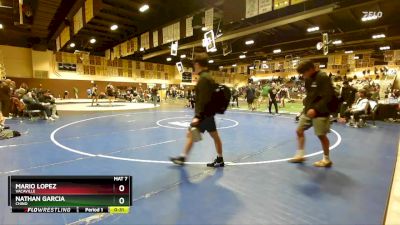 215 lbs Cons. Round 5 - Mario Lopez, Vacaville vs Nathan Garcia, Chino