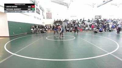 215 lbs Quarterfinal - Aidyn Davies, Bristol Eastern vs Michael Marrett, Lyman Mem/Windham Tech