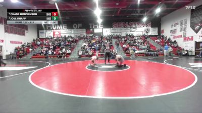 132 lbs Semifinal - Chase Hutchinson, Shoshone vs Joel Knapp, Hagerman
