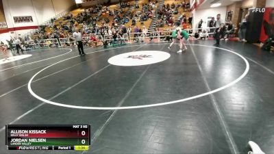 125 lbs Semifinal - Jordan Nielsen, Lander Valley vs Allison Kissack, Kelly Walsh