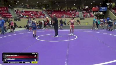 102 lbs Quarterfinal - Xzavier Gomez, NM vs Lewis Davis, AR