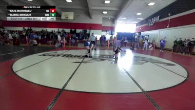 Girls 127 lbs Cons. Semi - Kate Marinello, Pleasant Valley Girls vs Marta Giramur, Shasta Girls