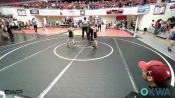 61 lbs Semifinal - Zander Giles, Verdigris Youth Wrestling vs Bryston Brimacomb, Checotah Matcats