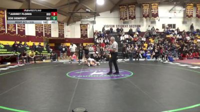 115 lbs 5th Place Match - Audrey Flores, Bixby vs Zoe Dempsey, New Lenox