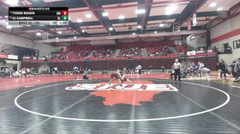 125 lbs Quarterfinal - Tyson Roach, Little Rock vs CJ Campbell, Illinois