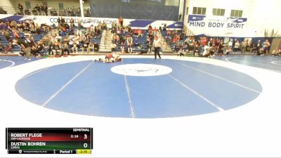 165 lbs Semifinal - Dustin Bohren, Loras vs Robert Flege, UW-LaCrosse