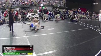 105 lbs Quarterfinals (8 Team) - Kelton Doucet, Kansas Anaconda vs Chase Rocole, Nebraska Blue