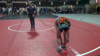 116 lbs Cons. Round 4 - Nolan Braun, Dakota Rattlers Wrestling Club vs Treigh Hollow, Butte Wrestling Club