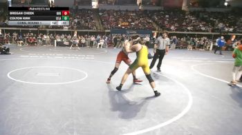 D 1 157 lbs Cons. Round 1 - Bregan Cheek, Riverdale vs Colton Kirk, Central Lafourche