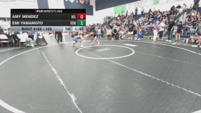 105 lbs Semifinal - Amy Mendez, Millikan vs Emi Yamamoto, Rancho Bernardo WC