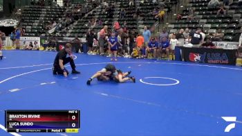 71 lbs Cons. Semi - Braxton Irvine, IA vs Luca Sundo, PA