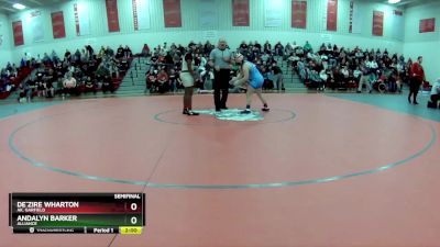 140 lbs Semifinal - De`Zire Wharton, Ak. Garfield vs Andalyn Barker, Alliance