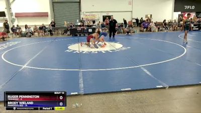 136 lbs Placement Matches (8 Team) - Ruger Pennington, Tennessee vs Brody Wieland, Minnesota Red