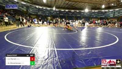 132 lbs Consi Of 16 #1 - Adam Parish, Pinnacle Wrestling Club vs Alexander Shvartsman, Izzy Style Wrestling