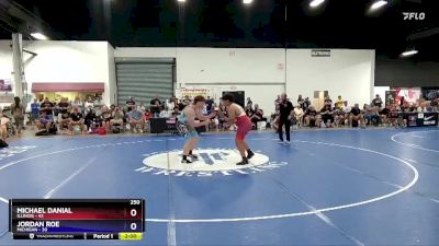 250 lbs Placement Matches (16 Team) - Michael Danial, Illinois vs Jordan Roe, Michigan