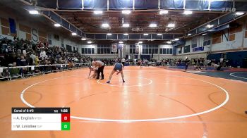 144 lbs Consi Of 8 #2 - Adam English, Natick vs Will LaVallee, Saint John's Prep