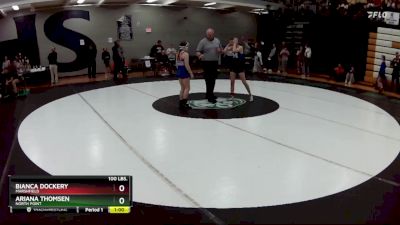 100 lbs. Cons. Round 2 - Ariana Thomsen, North Point vs Bianca Dockery, Marshfield