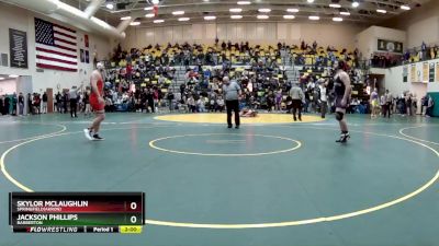 215 lbs Quarterfinal - Jackson Phillips, BARBERTON vs Skylor McLaughlin, SPRINGFIELD(Akron)