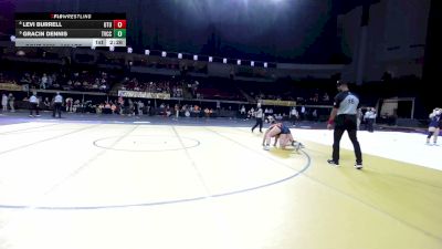 160 lbs Consolation - Levi Burrell, Utah Tech vs Gracin Dennis, Treasure Valley CC