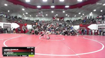 126 lbs Champ. Round 3 - Eli Broady, Mt. Vernon (Fortville) vs Jordin Franklin, North Central