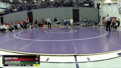 120 lbs Semis & 1st Wrestleback (8 Team) - Mason Goelz, Avon vs John Bissmeyer, Indianapolis Cathedral