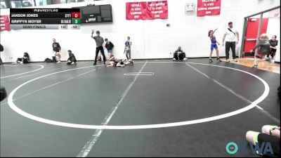 52 lbs Semifinal - Janson Jones, Standfast vs Griffyn Moyer, Del City Little League Wrestling
