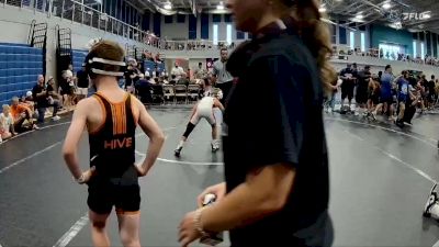64 lbs Round 5 (6 Team) - Brantley Prine, Creeks Wrestling vs Eason Bridges, BHWC | Dirt Divers