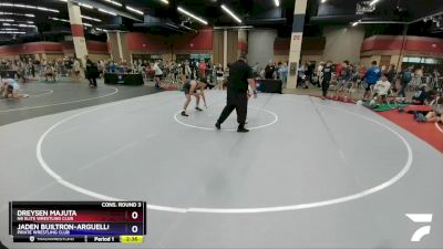 132 lbs Cons. Round 3 - Dreysen Majuta, NB Elite Wrestling Club vs Jaden Builtron-Arguello, Pirate Wrestling Club