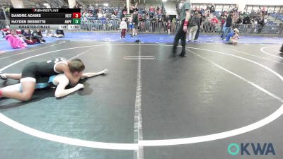 106 lbs Quarterfinal - Dandre Adams, Best Trained vs Hayden Bessette, Amped Wrestling Club