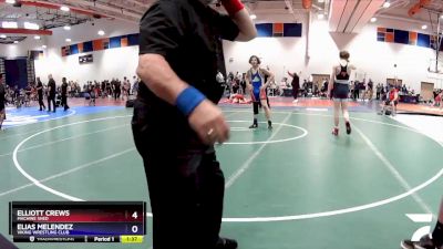 132 lbs Quarterfinal - Elias Melendez, Viking Wrestling Club vs Elliott Crews, Machine Shed