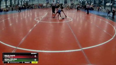 80 lbs Rd# 1 9:00am Friday - Miles Davis, Team BAM vs Noah Molina, Terps Xpress