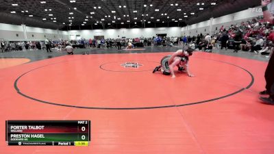 215 lbs Semifinal - Preston Hagel, Goddard HS vs Porter Talbot, Willard