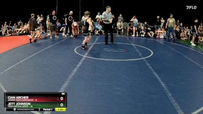 88 lbs Semis (4 Team) - Cian Archer, Junior Terps Northeast vs Jett Johnson, Team Gotcha White