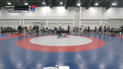 126 lbs Cons. Sub-semis - Adam Khan, Savage Wrestling Academy vs Eli Carter, Stronghold