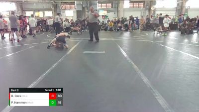 72 lbs Round 2 - Dylan Deck, PA Alliance Black vs Preston Hammen, Askren WA Red